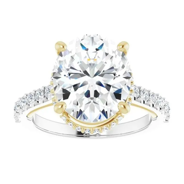 Hidden Halo-Style Engagement Ring Image 3 House of Silva Wooster, OH