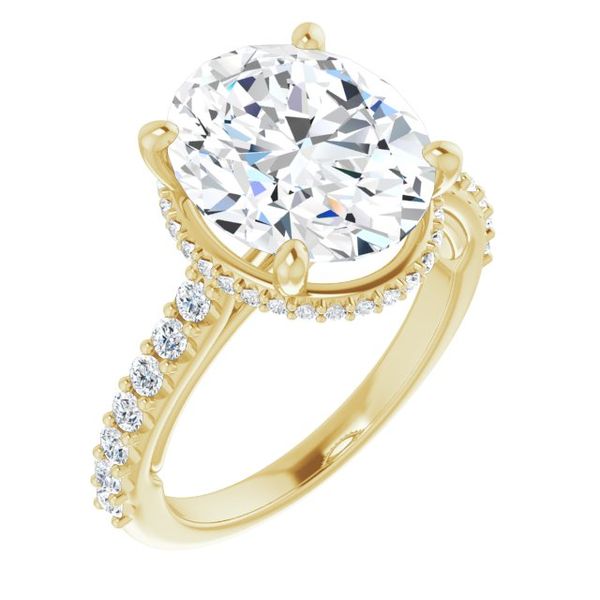 Hidden Halo-Style Engagement Ring