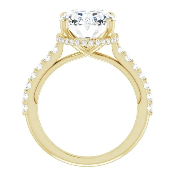 Hidden Halo-Style Engagement Ring Image 2 Golden Sails Jewelers, Inc. Saint Petersburg, FL