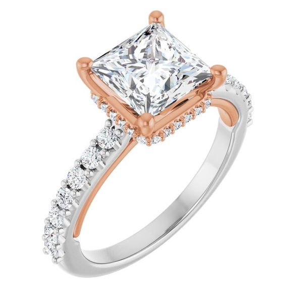 Hidden Halo-Style Engagement Ring