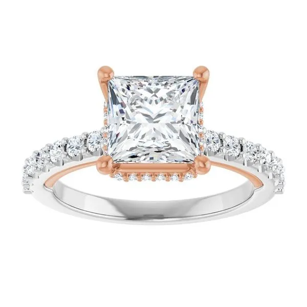 Hidden Halo-Style Engagement Ring Image 3 Raleigh Diamond Fine Jewelry Raleigh, NC
