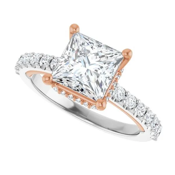 Hidden Halo-Style Engagement Ring Image 5 Vulcan's Forge LLC KANSAS CITY, MO