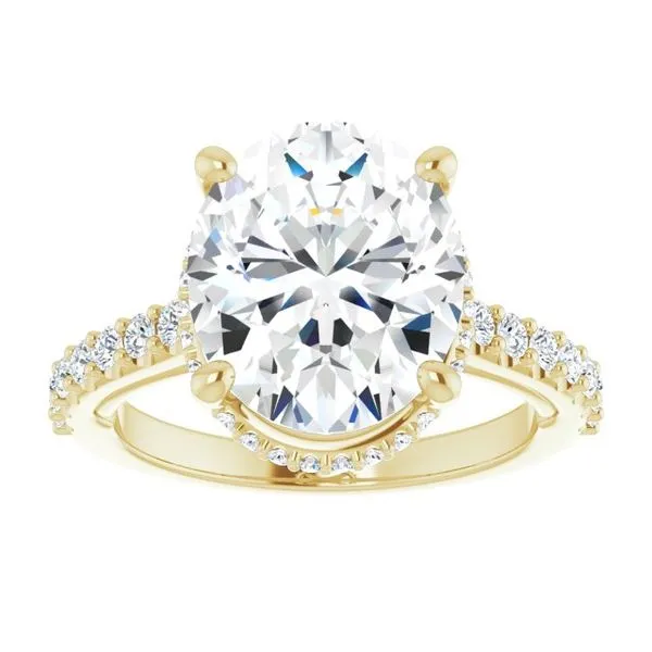 Hidden Halo-Style Engagement Ring Image 3 Clater Jewelers Louisville, KY