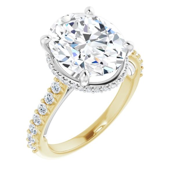 Hidden Halo-Style Engagement Ring