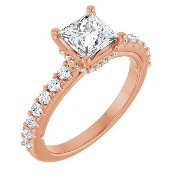 Hidden Halo-Style Engagement Ring