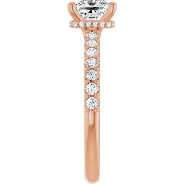 Hidden Halo-Style Engagement Ring Image 4 House of Silva Wooster, OH