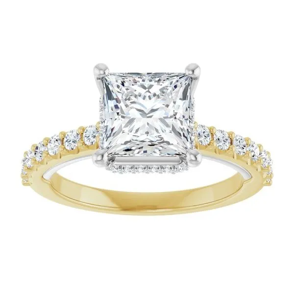 Hidden Halo-Style Engagement Ring Image 3 Golden Sails Jewelers, Inc. Saint Petersburg, FL