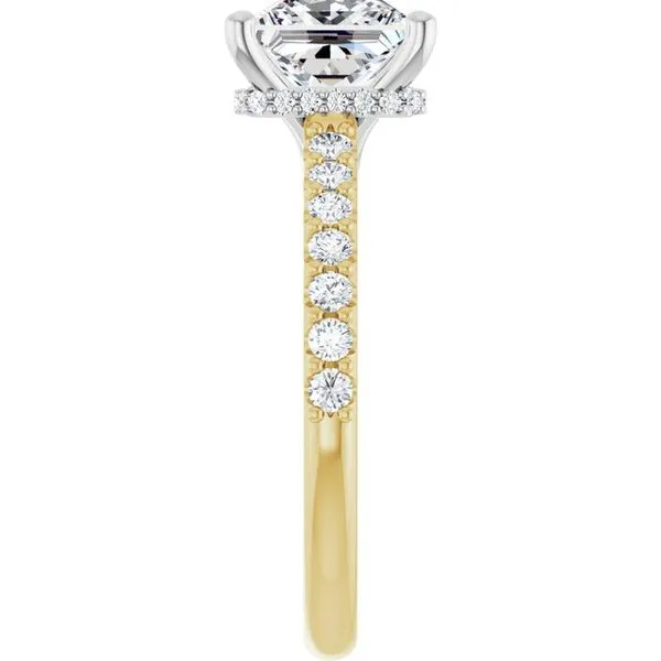 Hidden Halo-Style Engagement Ring Image 4 Golden Sails Jewelers, Inc. Saint Petersburg, FL