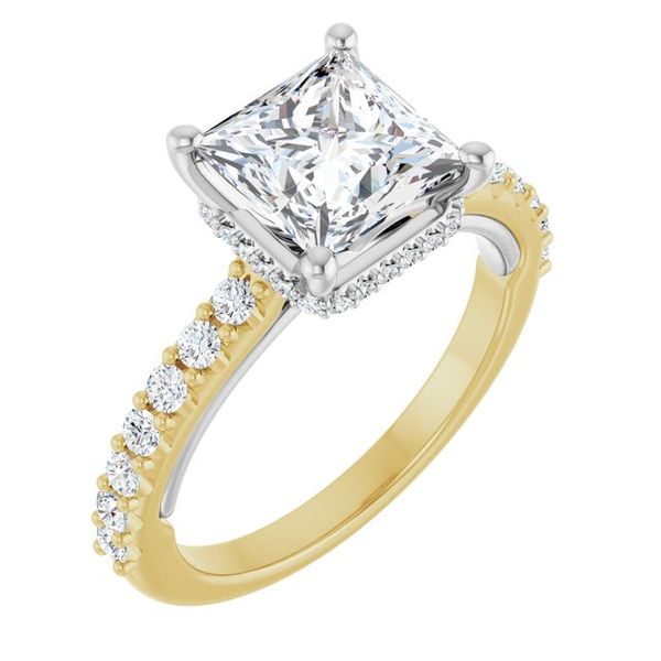 Hidden Halo-Style Engagement Ring