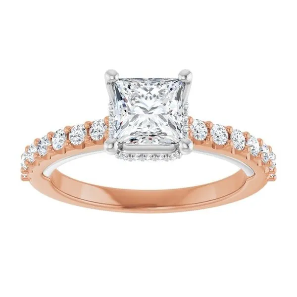 Hidden Halo-Style Engagement Ring Image 3 Clater Jewelers Louisville, KY