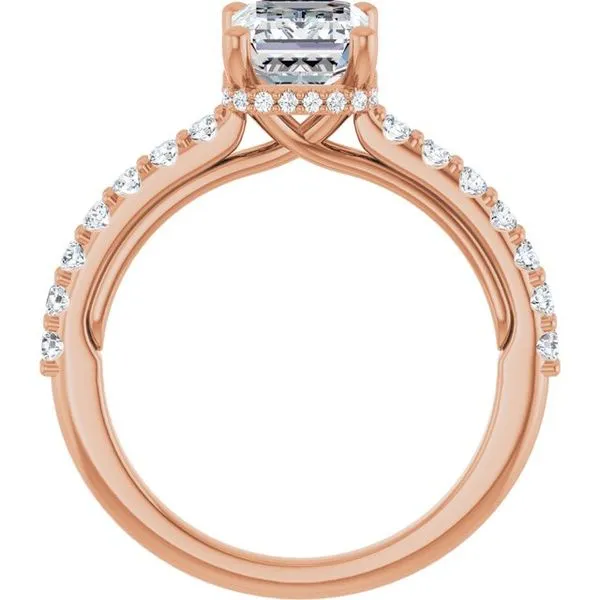 Hidden Halo-Style Engagement Ring Image 2 Clater Jewelers Louisville, KY