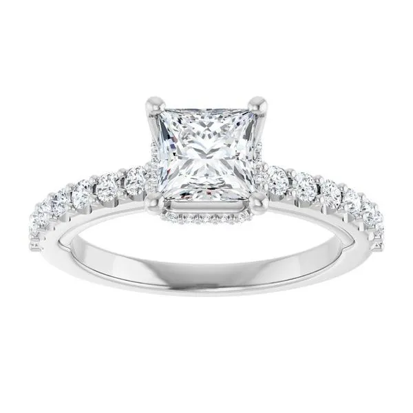 Hidden Halo-Style Engagement Ring Image 3 Austin's Fine Diamonds & Jewelry Lyndhurst, NJ