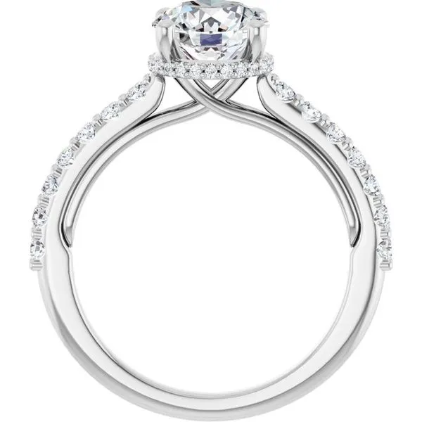 Hidden Halo-Style Engagement Ring Image 2 Arezzo Jewelers Elmwood Park, IL