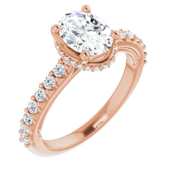 Hidden Halo-Style Engagement Ring