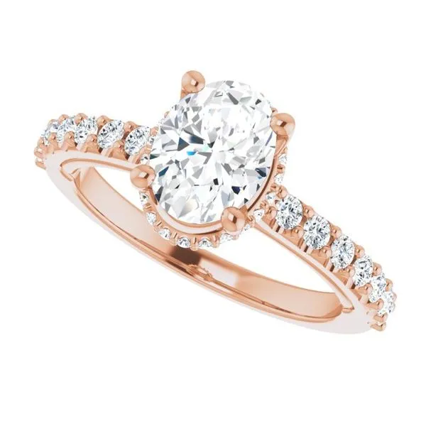 Hidden Halo-Style Engagement Ring Image 5 Clater Jewelers Louisville, KY