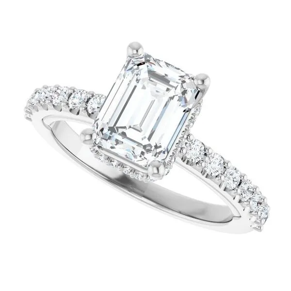 Hidden Halo-Style Engagement Ring Image 5 Arezzo Jewelers Elmwood Park, IL