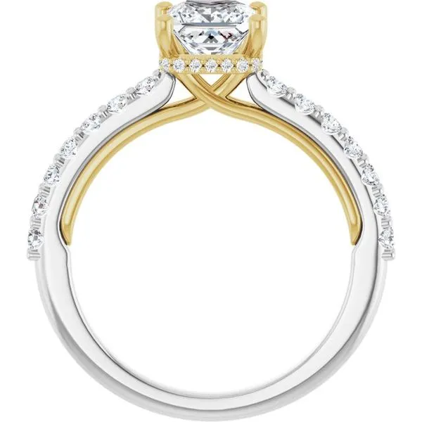 Hidden Halo-Style Engagement Ring Image 2 Ask Design Jewelers Olean, NY