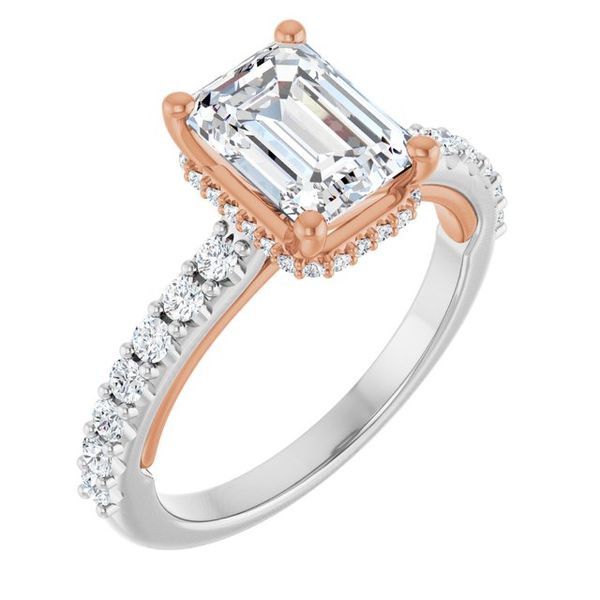 Hidden Halo-Style Engagement Ring