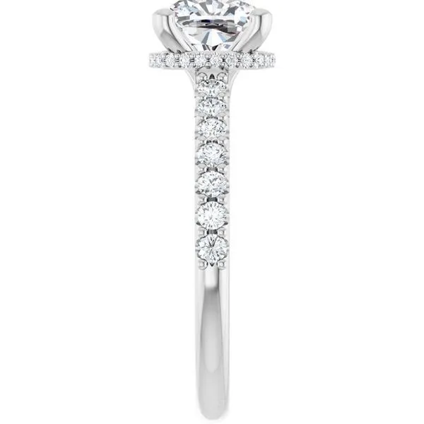 Hidden Halo-Style Engagement Ring Image 4 House of Silva Wooster, OH