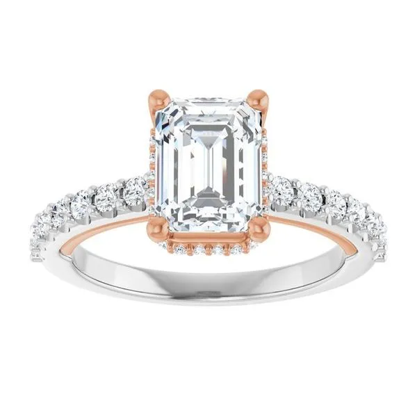 Hidden Halo-Style Engagement Ring Image 3 Clater Jewelers Louisville, KY