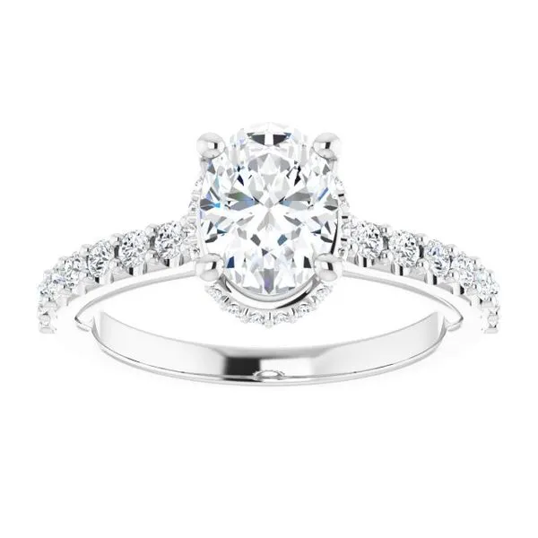 Hidden Halo-Style Engagement Ring Image 3 Arezzo Jewelers Elmwood Park, IL