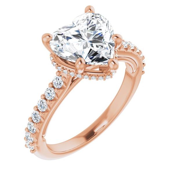 Hidden Halo-Style Engagement Ring