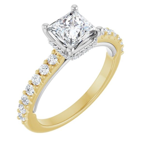 Hidden Halo-Style Engagement Ring