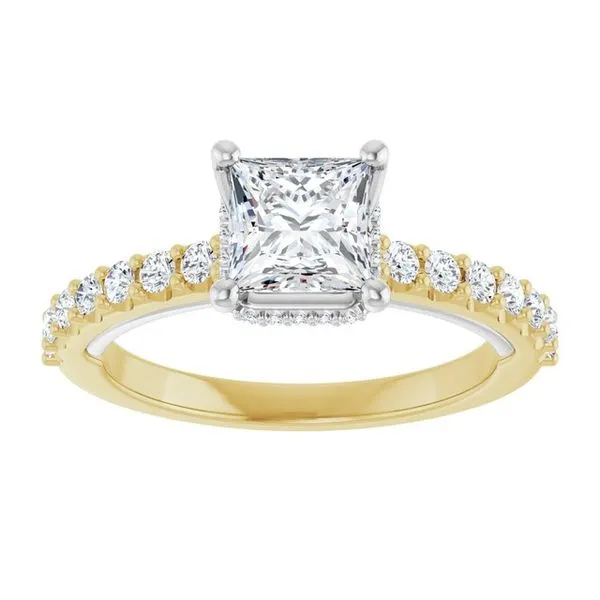 Hidden Halo-Style Engagement Ring Image 3 Berilian Jewelers Folsom, CA