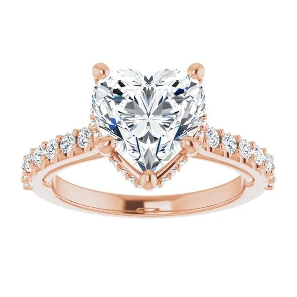 Hidden Halo-Style Engagement Ring Image 3 Clater Jewelers Louisville, KY