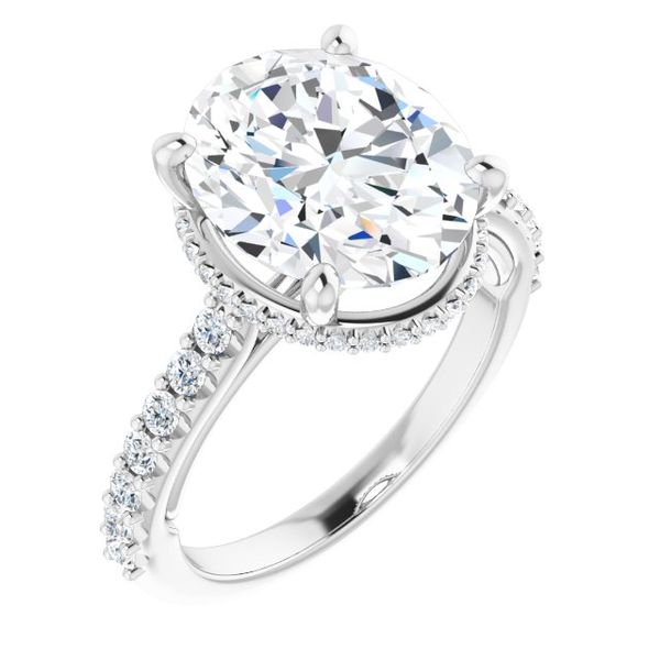 Hidden Halo-Style Engagement Ring