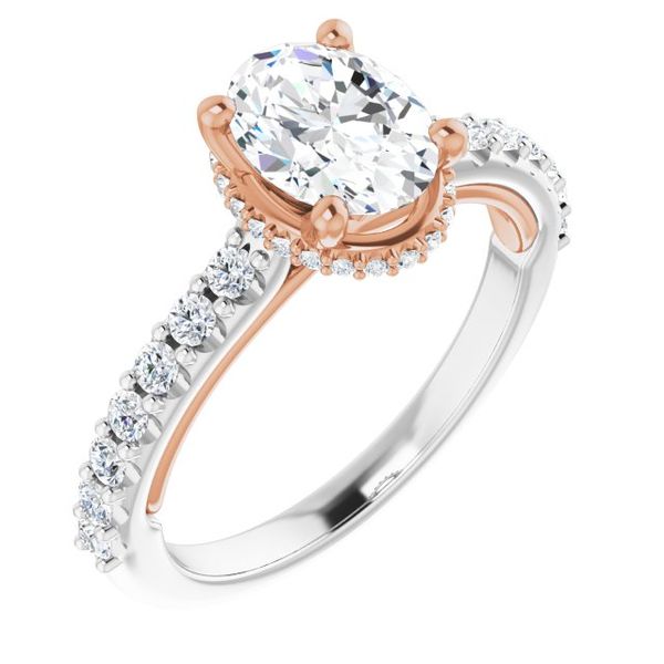 Hidden Halo-Style Engagement Ring