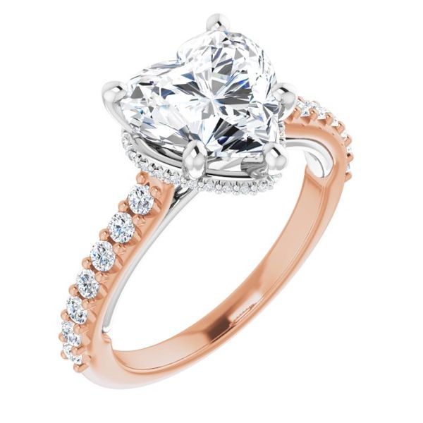 Hidden Halo-Style Engagement Ring