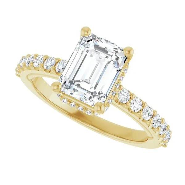 Hidden Halo-Style Engagement Ring Image 5 Paul James Jewelers Angels Camp, CA