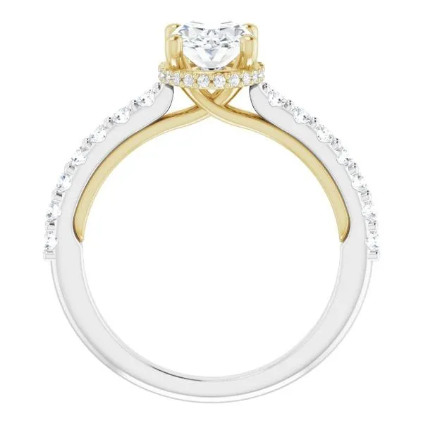 Hidden Halo-Style Engagement Ring Image 2 Berilian Jewelers Folsom, CA