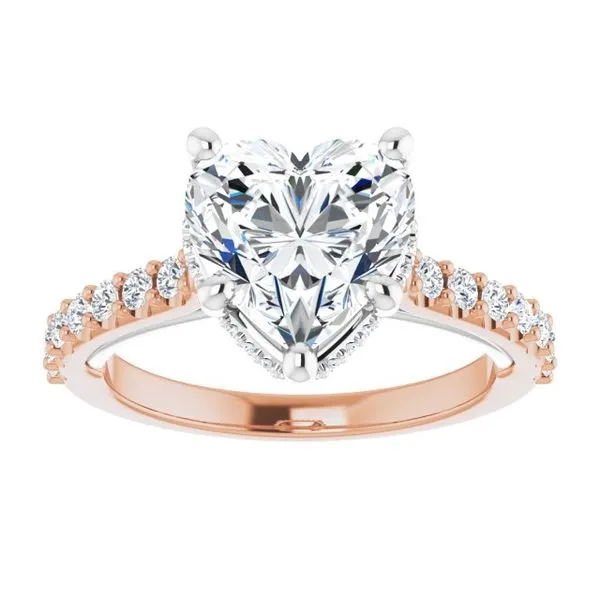 Hidden Halo-Style Engagement Ring Image 3 House of Silva Wooster, OH