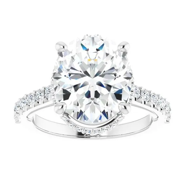 Hidden Halo-Style Engagement Ring Image 3 Austin's Fine Diamonds & Jewelry Lyndhurst, NJ