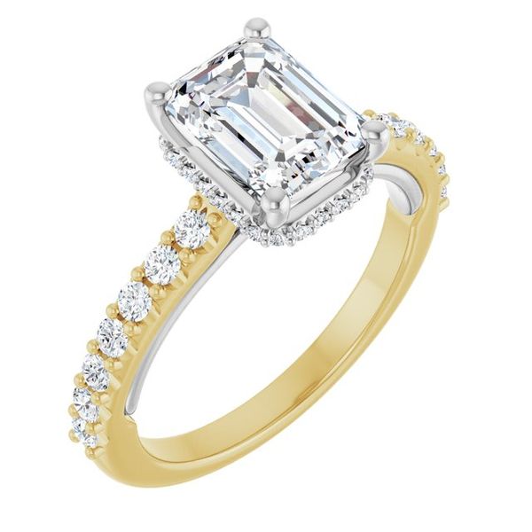 Hidden Halo-Style Engagement Ring