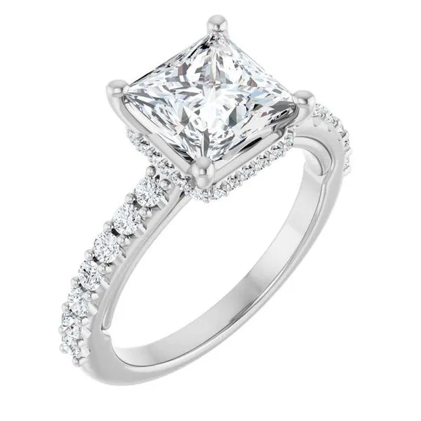 Hidden Halo-Style Engagement Ring Ask Design Jewelers Olean, NY