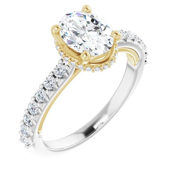 Hidden Halo-Style Engagement Ring