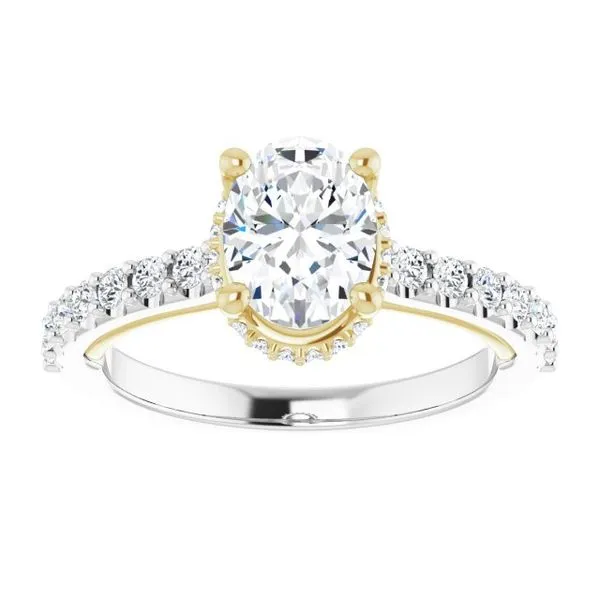 Hidden Halo-Style Engagement Ring Image 3 Raleigh Diamond Fine Jewelry Raleigh, NC
