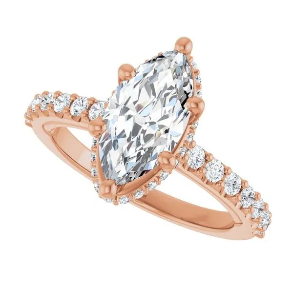 Hidden Halo-Style Engagement Ring Image 5 Clater Jewelers Louisville, KY