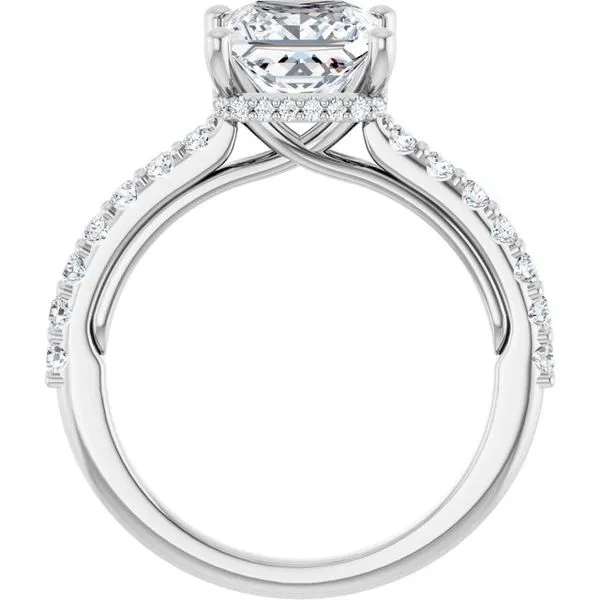 Hidden Halo-Style Engagement Ring Image 2 House of Silva Wooster, OH