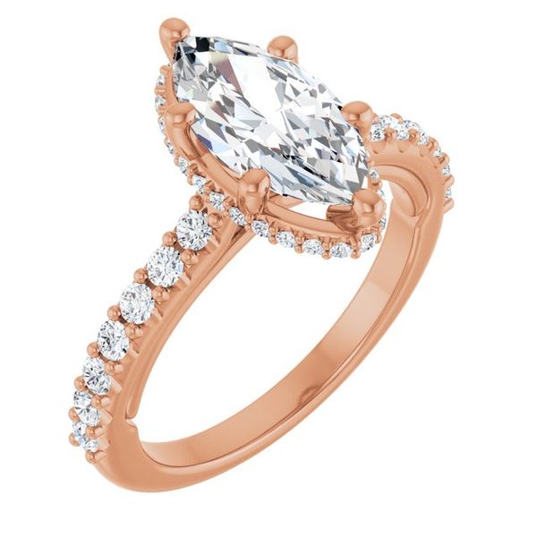 Hidden Halo-Style Engagement Ring
