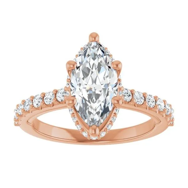 Hidden Halo-Style Engagement Ring Image 3 Austin's Fine Diamonds & Jewelry Lyndhurst, NJ