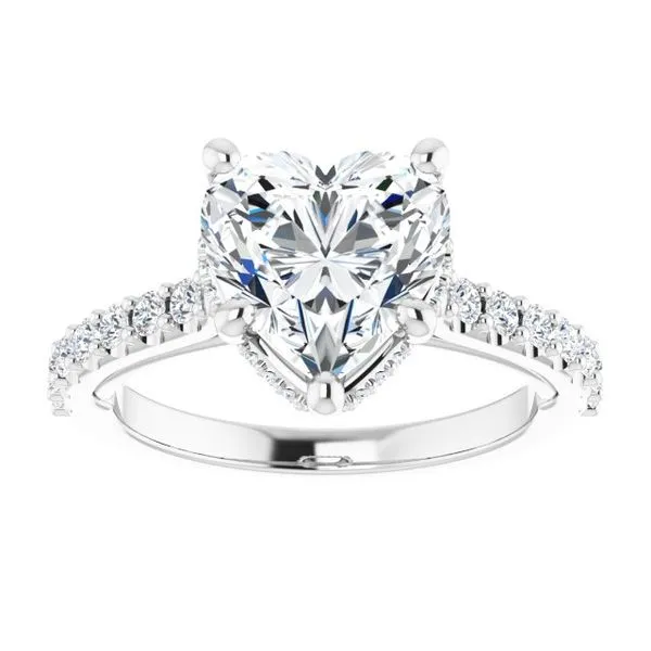 Hidden Halo-Style Engagement Ring Image 3 Clater Jewelers Louisville, KY