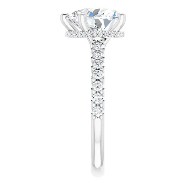 Hidden Halo-Style Engagement Ring Image 4 Clater Jewelers Louisville, KY