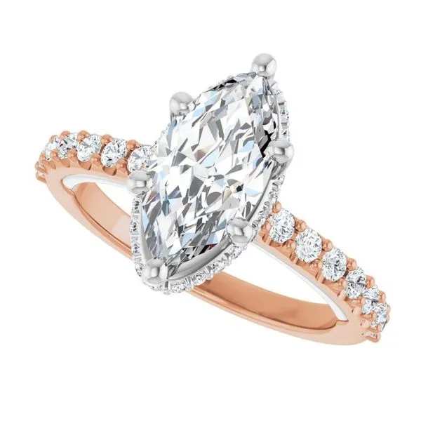 Hidden Halo-Style Engagement Ring Image 5 Arezzo Jewelers Elmwood Park, IL