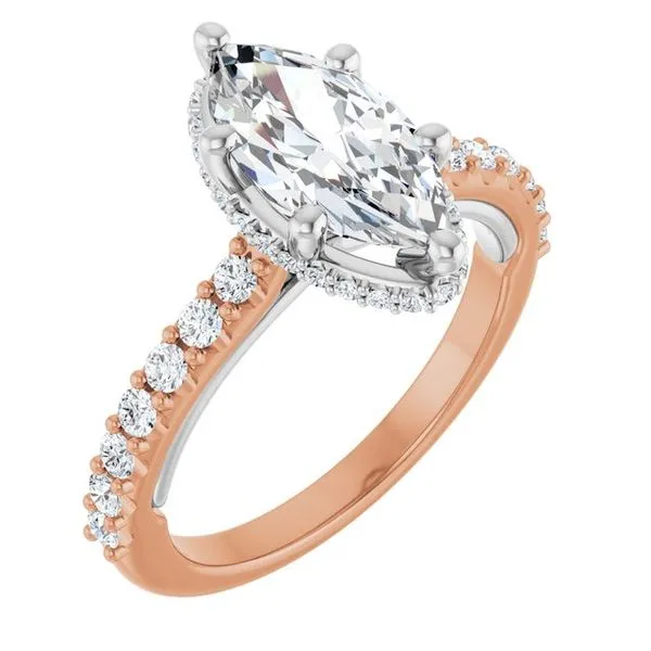Hidden Halo-Style Engagement Ring