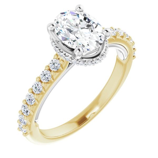 Hidden Halo-Style Engagement Ring