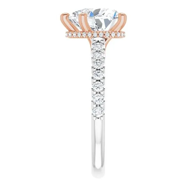 Hidden Halo-Style Engagement Ring Image 4 House of Silva Wooster, OH